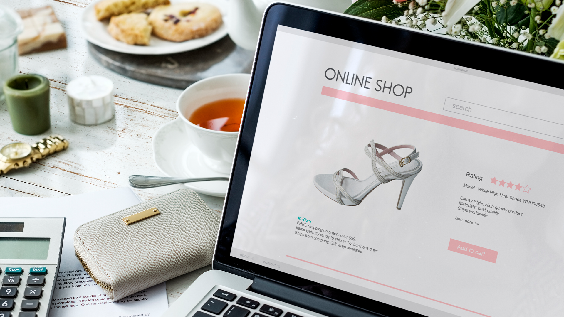 Online business, webstore, ecommerce